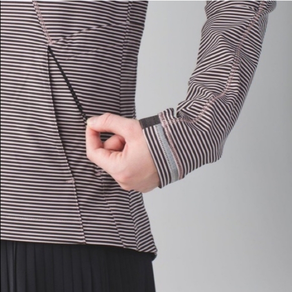 Lululemon Go The Distance Jacket Mini Pop Stripe Printed  Size 4 - Picture 9 of 10